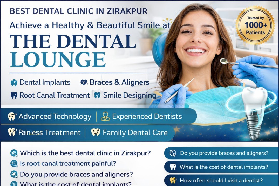 Best Dental Clinic in Zirakpur – Complete Dental Care at The Dental Lounge